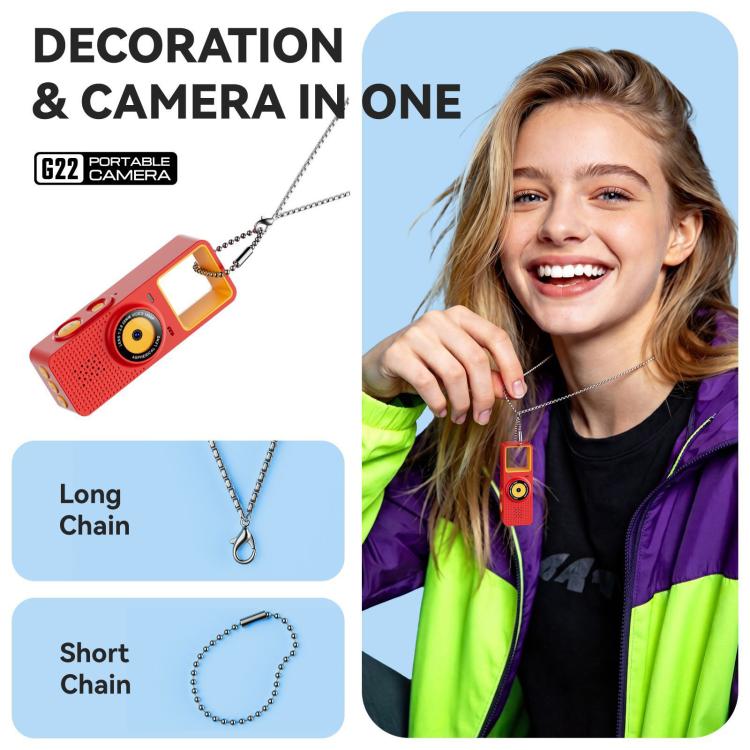G22 Pocket Thumb 0.9 inch LCD Screen Pendant Mini Camera