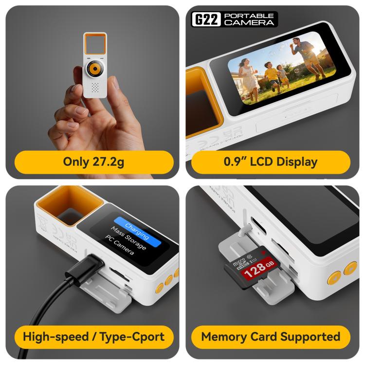 G22 Pocket Thumb 0.9 inch LCD Screen Pendant Mini Camera