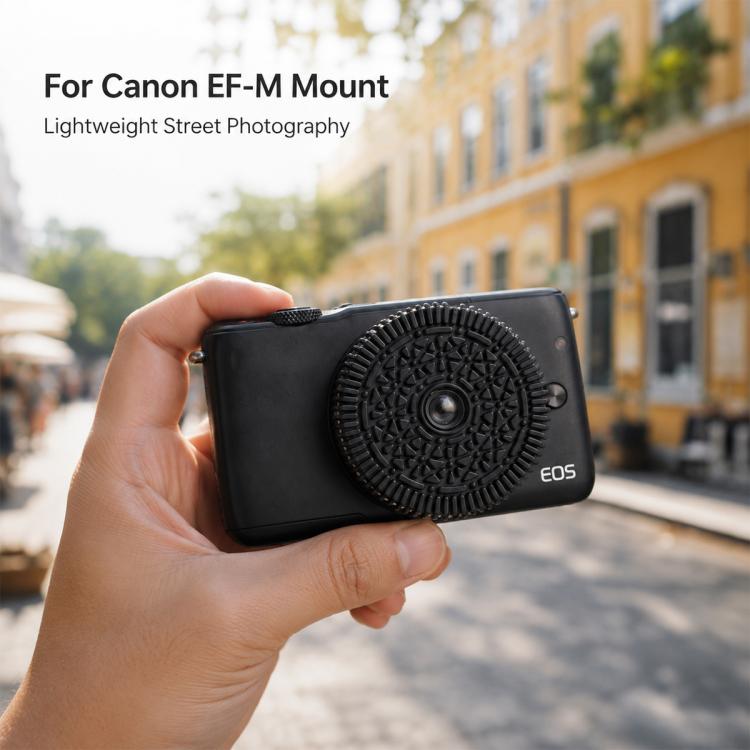 Obiettivo pancake a fuoco fisso da 32 mm F10 per fotocamere mirrorless con innesto Canon EF-M, For Canon EF-M-mount