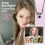 S162 1.47 inch IPS Screen Neckband Flip Screen Thumb Mini Camera, No Memory, 8G, 16G, 32G