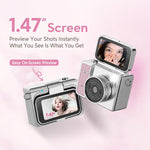 S162 1.47 inch IPS Screen Neckband Flip Screen Thumb Mini Camera, No Memory, 8G, 16G, 32G