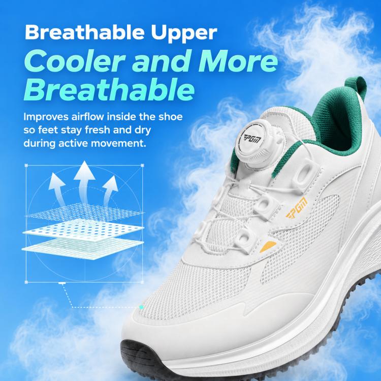 Scarpe da golf PGM XZ469 per ragazzi, ammortizzate, traspiranti e antiscivolo, ad alto rimbalzo., 31, 32, 33, 34, 35, 36, 37, 38