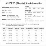 Pantaloncini da golf da donna PGM KUZ223, aderenti, ad asciugatura rapida e traspiranti., XS, S, M, L, XL