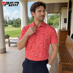 PGM YF913 Maglietta sportiva da golf da uomo con stampa, traspirante, ad asciugatura rapida e ad asciugatura rapida., M, L, XL, XXL