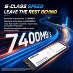 ZHITAI TiPlus7100s 2TB PCIe 4.0 NVMe M.2 SSD Internal Solid State Drive for Desktop PC and Laptop