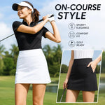 Gonna sportiva plissettata da donna PGM YF909, leggera, elasticizzata e traspirante., XS, S, M, L, XL