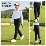 Pantaloni da golf elasticizzati e traspiranti PGM KUZ219 per ragazzo, S, M, L, XL