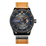 Orologio da uomo CURREN M8301 classico con cinturino in pelle, display analogico e datario.