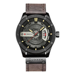 Orologio da uomo CURREN M8301 classico con cinturino in pelle, display analogico e datario.