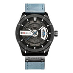 Orologio da uomo CURREN M8301 classico con cinturino in pelle, display analogico e datario.