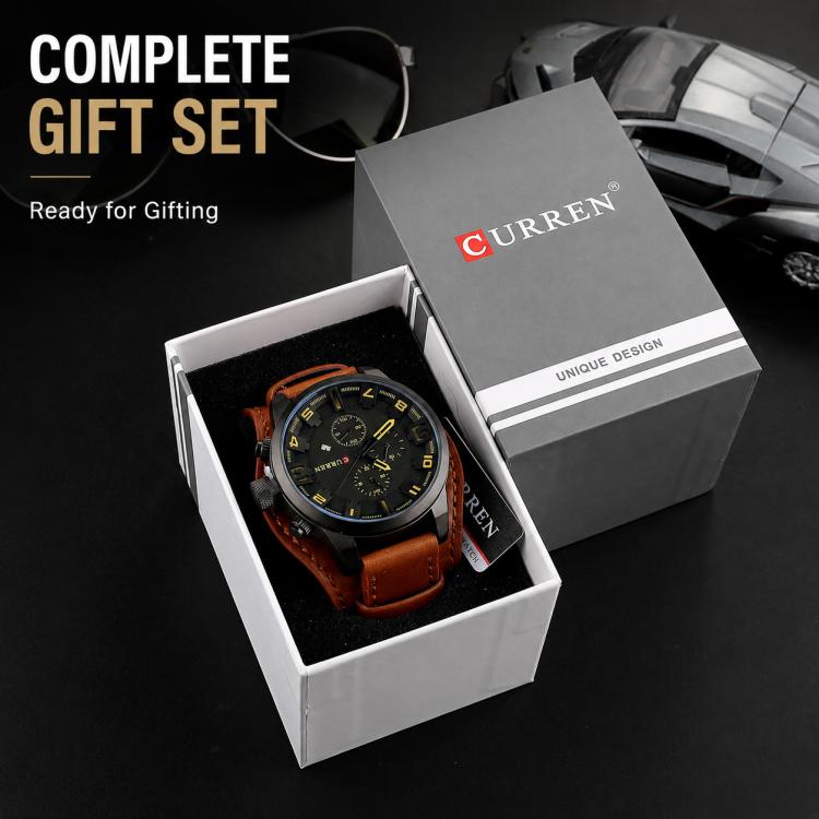 Scatola regalo rettangolare grande originale CURREN per orologi