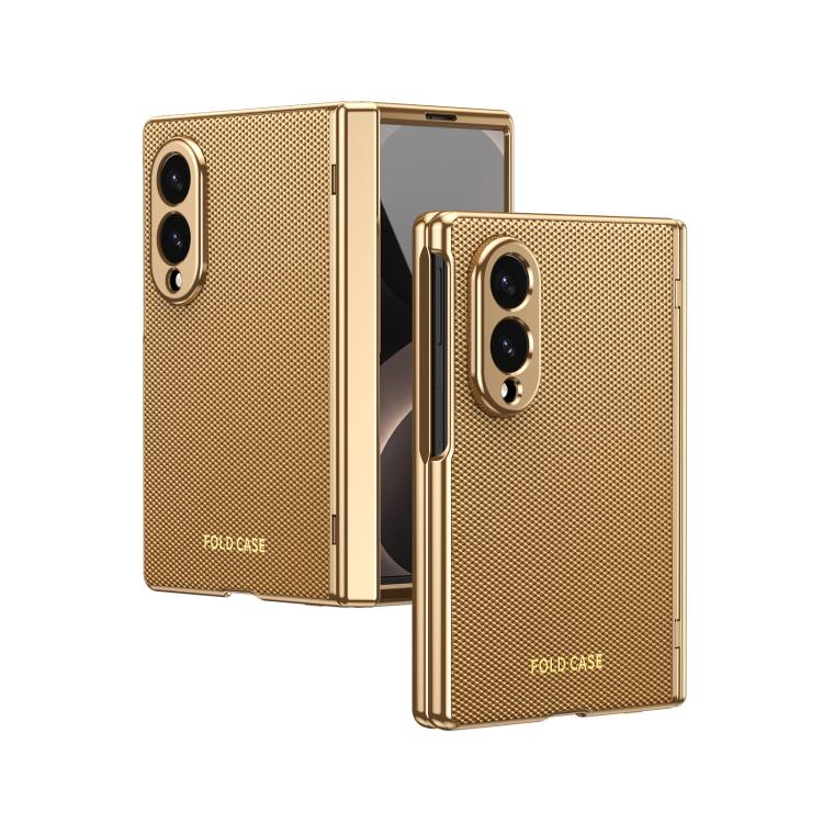 Custodia per telefono pieghevole antiurto in PC galvanizzato e pelle vegana, For Galaxy Z Fold8 5G, For Galaxy Z Fold8 Ultra 5G, For Galaxy Z Flip8 5G, For Galaxy Z Fold7 5G