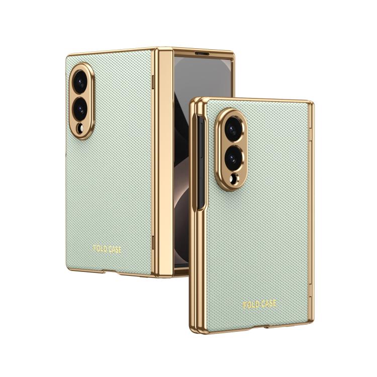Custodia per telefono pieghevole antiurto in PC galvanizzato e pelle vegana, For Galaxy Z Fold8 5G, For Galaxy Z Fold8 Ultra 5G, For Galaxy Z Flip8 5G, For Galaxy Z Fold7 5G