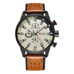 Orologio da uomo al quarzo CURREN M8250 con cinturino in pelle e display analogico