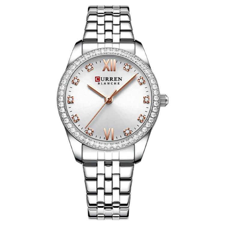 Orologio da donna CURREN 9086 al quarzo, elegante e con cinturino in acciaio inossidabile.