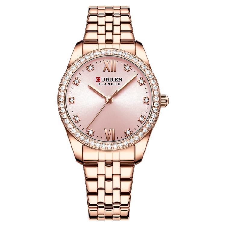 Orologio da donna CURREN 9086 al quarzo, elegante e con cinturino in acciaio inossidabile.