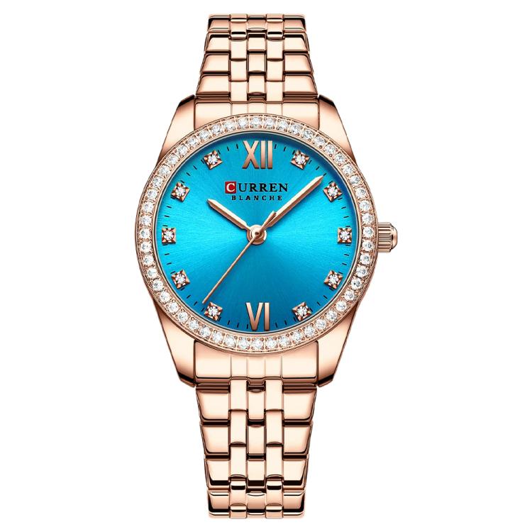 Orologio da donna CURREN 9086 al quarzo, elegante e con cinturino in acciaio inossidabile.