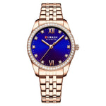 Orologio da donna CURREN 9086 al quarzo, elegante e con cinturino in acciaio inossidabile.