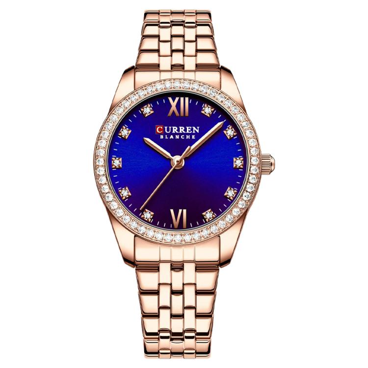 Orologio da donna CURREN 9086 al quarzo, elegante e con cinturino in acciaio inossidabile.