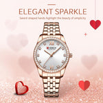 Orologio da donna CURREN 9086 al quarzo, elegante e con cinturino in acciaio inossidabile.