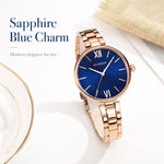 Orologio da donna CURREN M9017 al quarzo, elegante e con cinturino in lega.