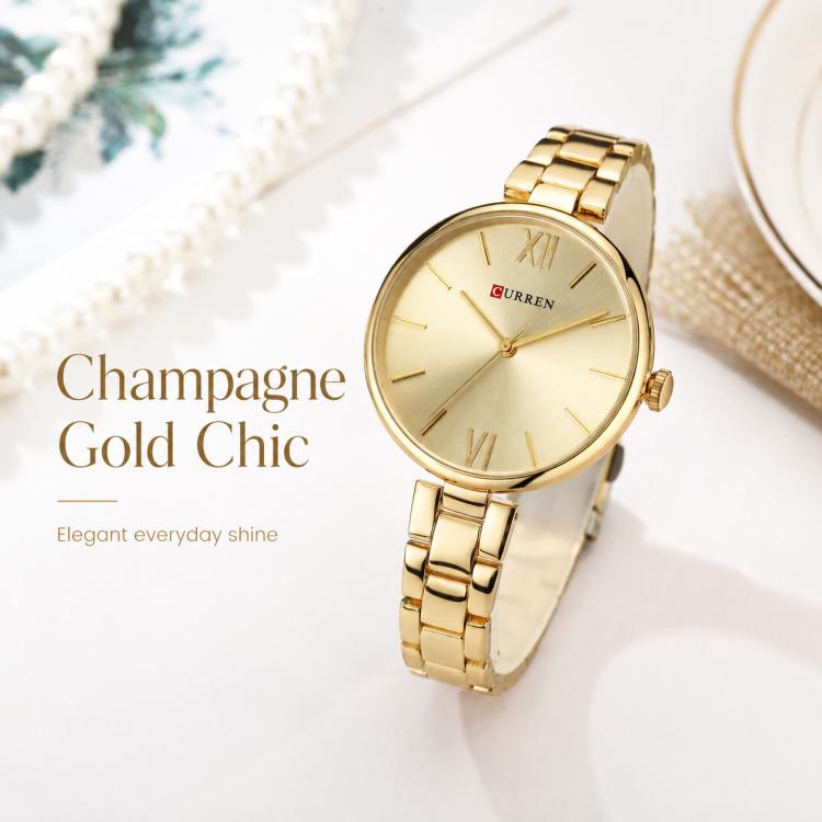 Orologio da donna CURREN M9017 al quarzo, elegante e con cinturino in lega.