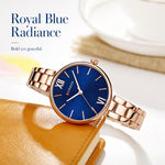 Orologio da donna CURREN M9017 al quarzo, elegante e con cinturino in lega.