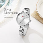 Orologio da donna CURREN M9017 al quarzo, elegante e con cinturino in lega.