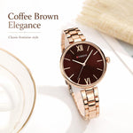 Orologio da donna CURREN M9017 al quarzo, elegante e con cinturino in lega.