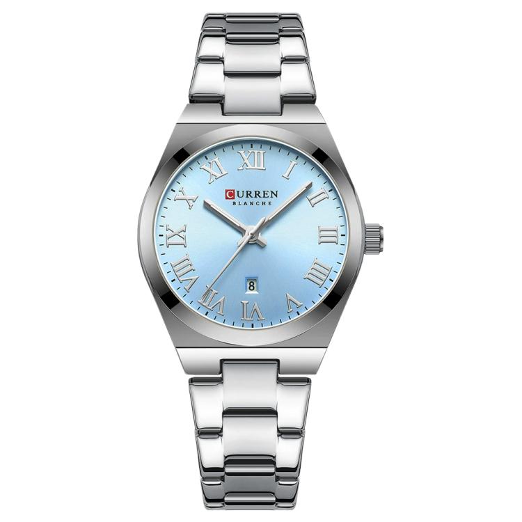 Orologio da donna CURREN 9095 al quarzo, elegante, con calendario e cinturino in acciaio inossidabile.
