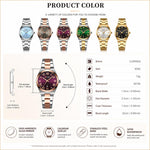 Orologio da donna CURREN 9095 al quarzo, elegante, con calendario e cinturino in acciaio inossidabile.