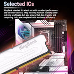 KINGBANK Silver Knight DDR5 Desktop RAM, 8GB 4800MHz, 8GB 5600MHz, 16GB 4800MHz, 16GB 5600MHz, 16GB 6000MHz, 16GB 6400MHz, 32GB 5600MHz, 32GB 6000MHz