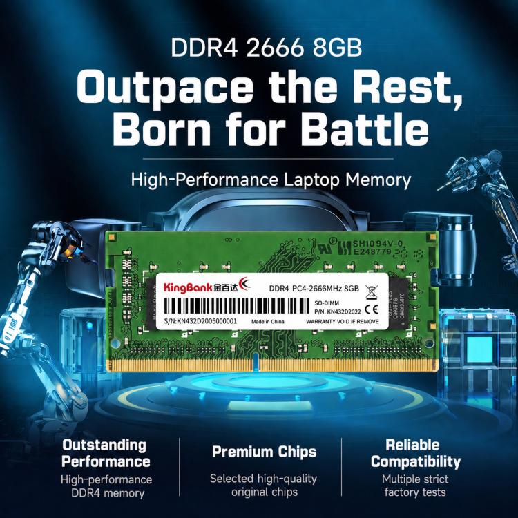 KINGBANK DDR4 Desktop RAM, 8G 2666MHz, 16G 2666MHz, 16G 3200MHz
