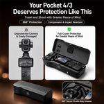Custodia rigida protettiva integrale con scomparti portaoggetti per DJI Osmo Pocket4 Pro, For DJI Osmo Pocket 4P