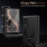 Custodia per telefono in pelle con cerniera magnetica e supporto pieghevole in metallo integrato., For Galaxy Z Fold8 5G, For Galaxy Z Fold8 Ultra 5G