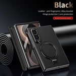 Custodia per telefono in pelle con cerniera magnetica e supporto pieghevole in metallo integrato., For Galaxy Z Fold8 5G, For Galaxy Z Fold8 Ultra 5G