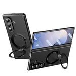 Custodia per telefono in pelle con cerniera magnetica e supporto pieghevole in metallo integrato., For Galaxy Z Fold8 5G, For Galaxy Z Fold8 Ultra 5G