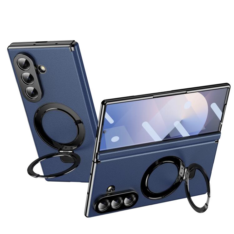 Custodia per telefono in pelle con cerniera magnetica e supporto pieghevole in metallo integrato., For Galaxy Z Fold8 5G, For Galaxy Z Fold8 Ultra 5G