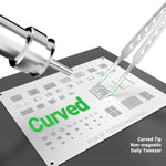 2UUL TW23 Curved Tip Non-magnetic Daily Tweezers