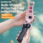 Copertura protettiva a forma di bulbo Sunnylife con scatola filtro, compatibile con morsetto cardanico, For DJI Osmo Pocket 4 / 3