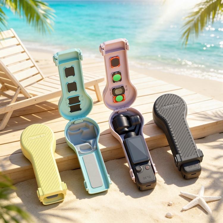 Copertura protettiva antiurto a forma di bulbo Sunnylife con scatola filtro, For DJI Osmo Pocket 4 / 3