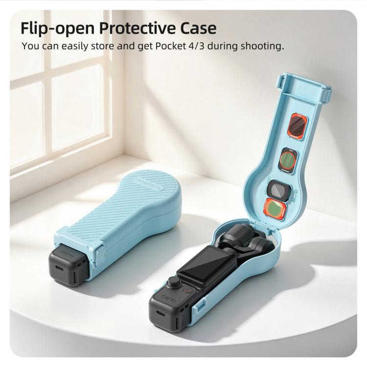 Copertura protettiva antiurto a forma di bulbo Sunnylife con scatola filtro, For DJI Osmo Pocket 4 / 3