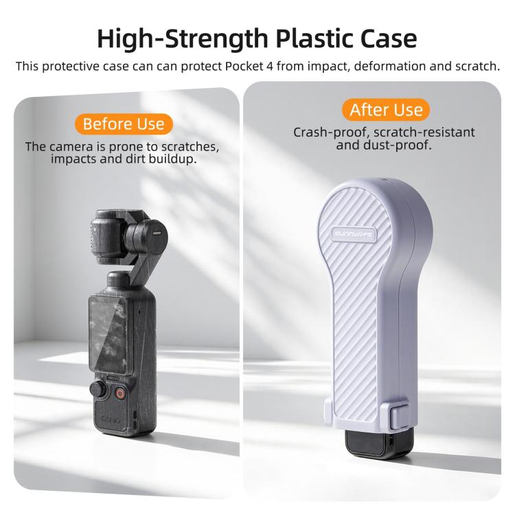 Copertura protettiva antiurto a forma di bulbo Sunnylife con scatola filtro, For DJI Osmo Pocket 4 / 3