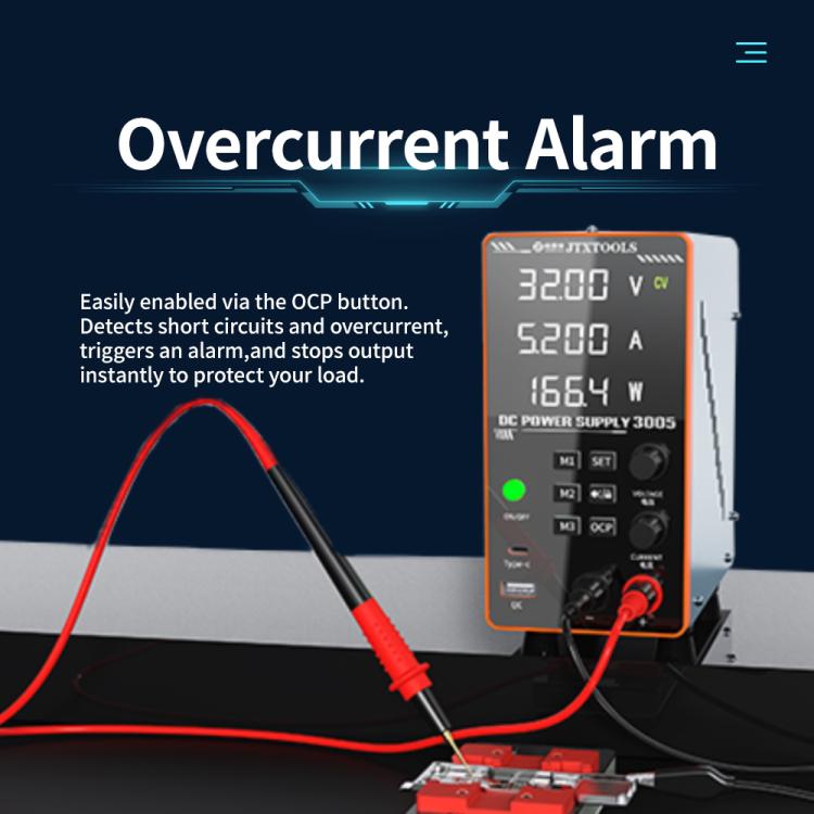 JTX-3005 Multiple Protections 4-Digit Display Adjustable DC Power Supply, EU Plug, US Plug