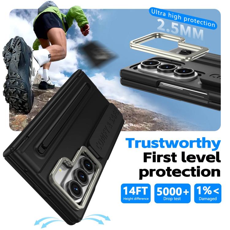 Custodia per telefono con cornice e cinturino da polso / penna, For Galaxy Z Fold8 5G, For Galaxy Z Fold8 Ultra 5G