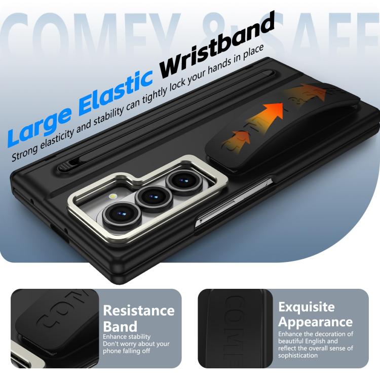 Custodia per telefono con cornice e cinturino da polso / penna, For Galaxy Z Fold8 5G, For Galaxy Z Fold8 Ultra 5G
