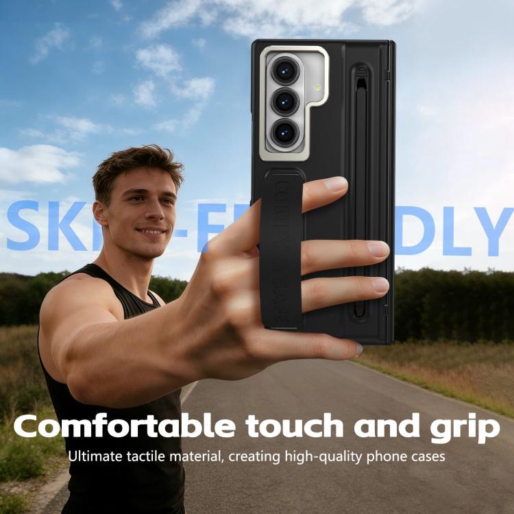 Custodia per telefono con cornice e cinturino da polso / penna, For Galaxy Z Fold8 5G, For Galaxy Z Fold8 Ultra 5G