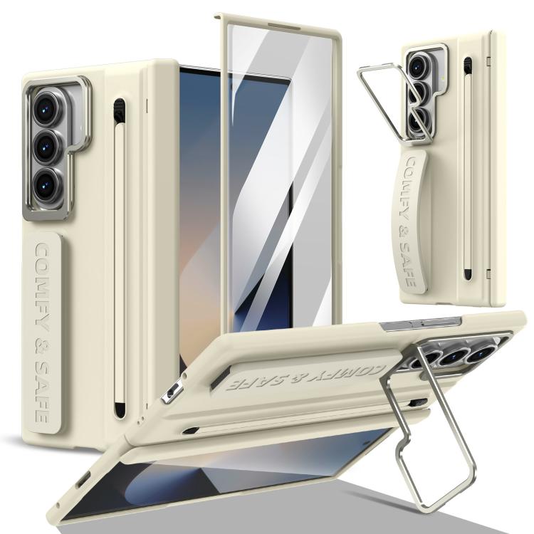 Custodia per telefono con cornice e cinturino da polso / penna, For Galaxy Z Fold8 5G, For Galaxy Z Fold8 Ultra 5G
