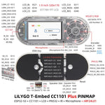 LILYGO T-Embed CC1101 Plus ESP32-S3 1.9 inch LCD PN532 Module, Built-in Antenna, External Antenna
