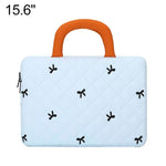 Stylish Bow-Quilted Design Portable Handheld Laptop Sleeve Bag, 11 inch, 14 inch, 15.6 inch